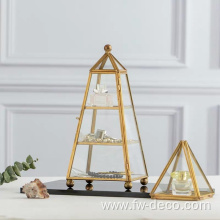 3 Tiers Jewelry Boxes Storage Geometric For Display